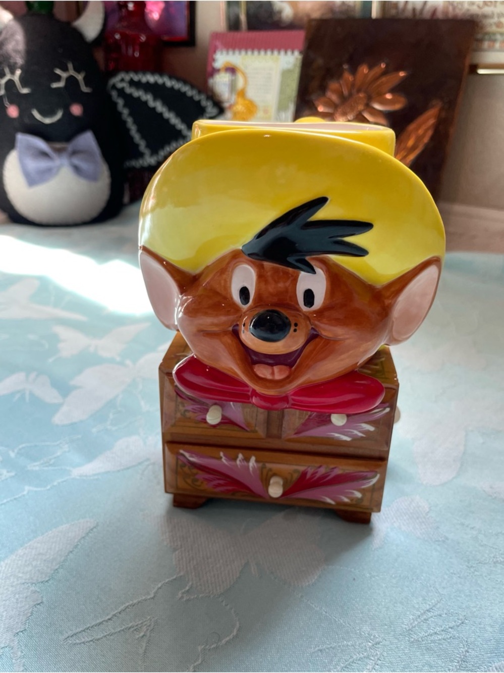 Vintage 1994 Looney Tunes Warner bros Speedy Gonzales yellow mug - Picture 16 of 16